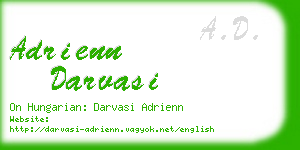 adrienn darvasi business card